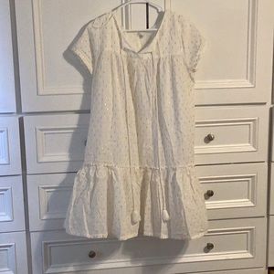 Star Mela White and Gold Cover Up